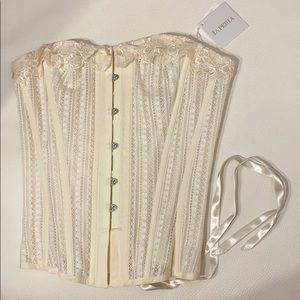 La perla Creme bustier US 36